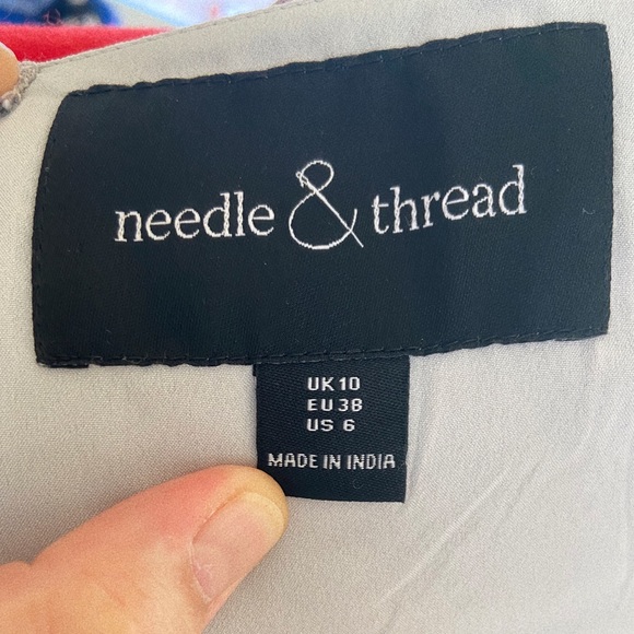 Rare NEEDLE AND THREAD wildflower tiered midi dress - Picture 6 of 6